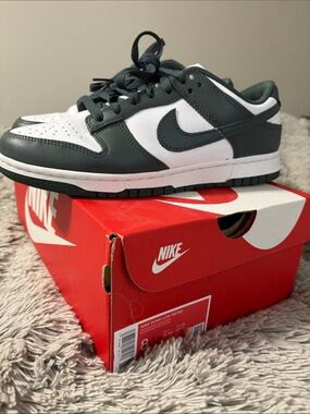 Nike Dunk Low White and Dark Green